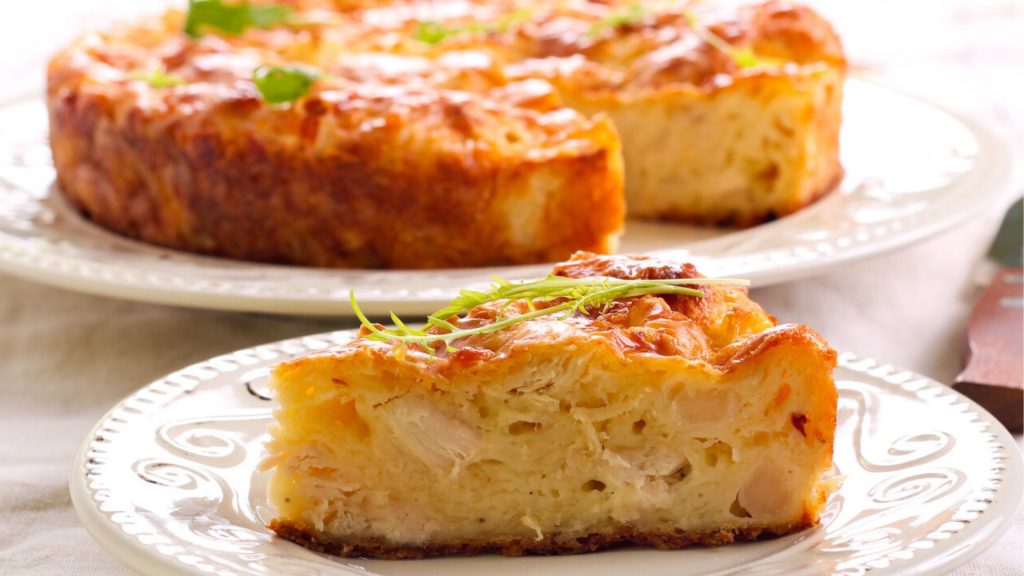 Torta de Frango com Queijo